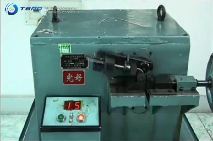 Tano Cable aluminum conductor bending test