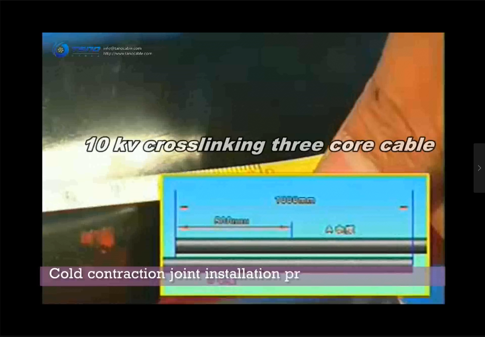 10kV crosslinking three cores power cable 