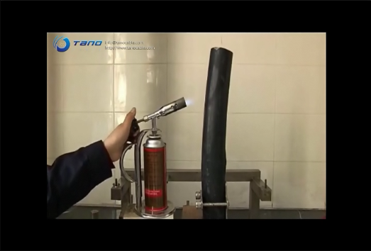 Tano Cable fire test of 4 cores power cable